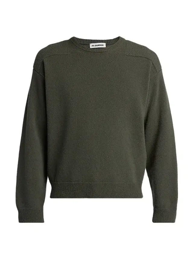Men's Saddle Shoulder Wool-Blend Sweater - Utility