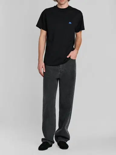 Jil Sander Men's Embroidered Logo Crewneck T-Shirt | Thumbnail 2 Jil Sander Men's Embroidered Logo Crewneck T-Shirt | Thumbnail 2