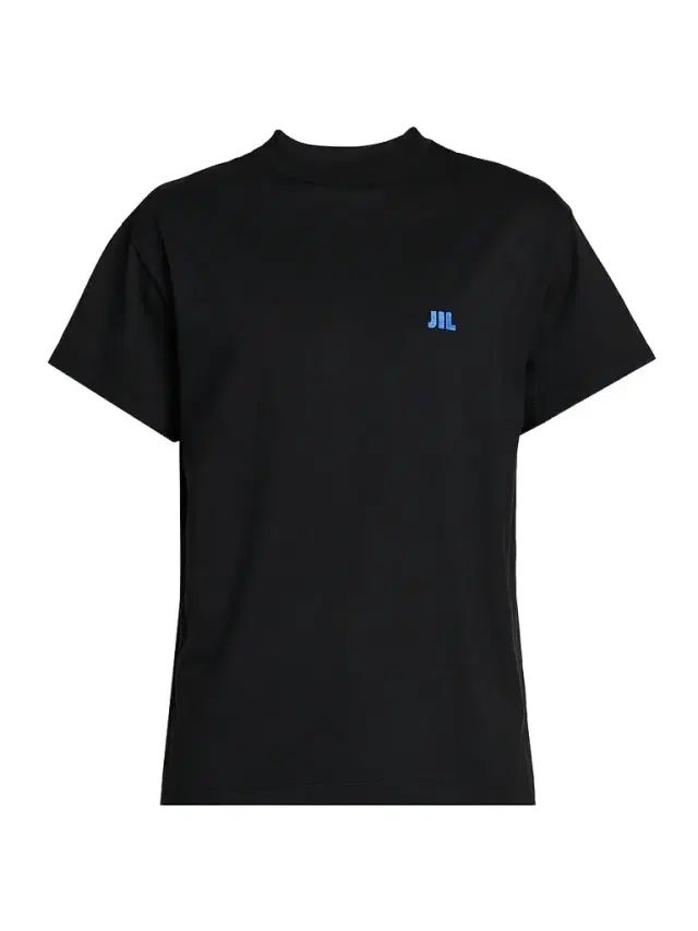 Men's Embroidered Logo Crewneck T-Shirt - Black
