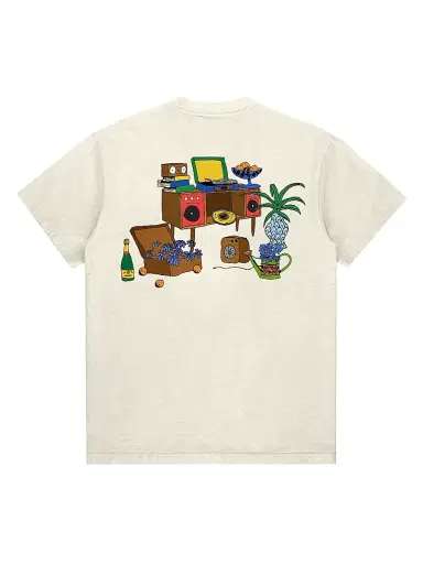 Arrels Barcelona Men's Stereo Graphic Cotton T-Shirt - White - Size XXL | Thumbnail 2 Arrels Barcelona Men's Stereo Graphic Cotton T-Shirt - White - Size XXL | Thumbnail 2