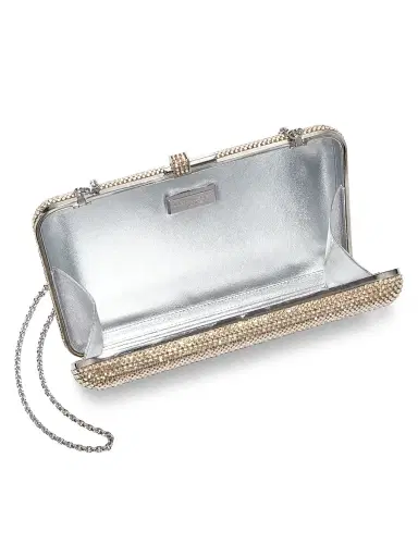 Judith Leiber Couture Women's Slim Slide Crystal Clutch - Red | Thumbnail 3