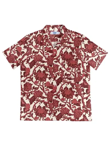 Arrels Barcelona Men's Floral Regular-Fit Camp Shirt - Red - Size XXL | Thumbnail 1 Arrels Barcelona Men's Floral Regular-Fit Camp Shirt - Red - Size XXL | Thumbnail 1