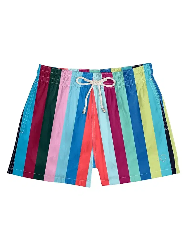 Arrels Barcelona Men's Striped Swim Shorts