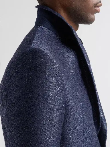 Pal Zileri Men's Sparkle Donegal-Effect Dinner Jacket - Blue - Size 46 | Thumbnail 7 Pal Zileri Men's Sparkle Donegal-Effect Dinner Jacket - Blue - Size 46 | Thumbnail 7