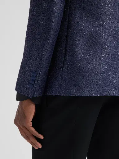 Pal Zileri Men's Sparkle Donegal-Effect Dinner Jacket - Blue - Size 46 | Thumbnail 8 Pal Zileri Men's Sparkle Donegal-Effect Dinner Jacket - Blue - Size 46 | Thumbnail 8