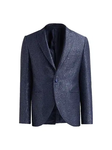 Pal Zileri Men's Sparkle Donegal-Effect Dinner Jacket - Blue - Size 46 | Thumbnail 1 Pal Zileri Men's Sparkle Donegal-Effect Dinner Jacket - Blue - Size 46 | Thumbnail 1