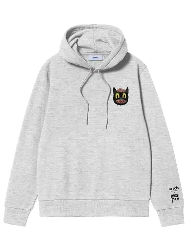 Arrels Barcelona Men's Small Cat Cotton Hoodie - Gray - Size XXL | Thumbnail 1 Arrels Barcelona Men's Small Cat Cotton Hoodie - Gray - Size XXL | Thumbnail 1