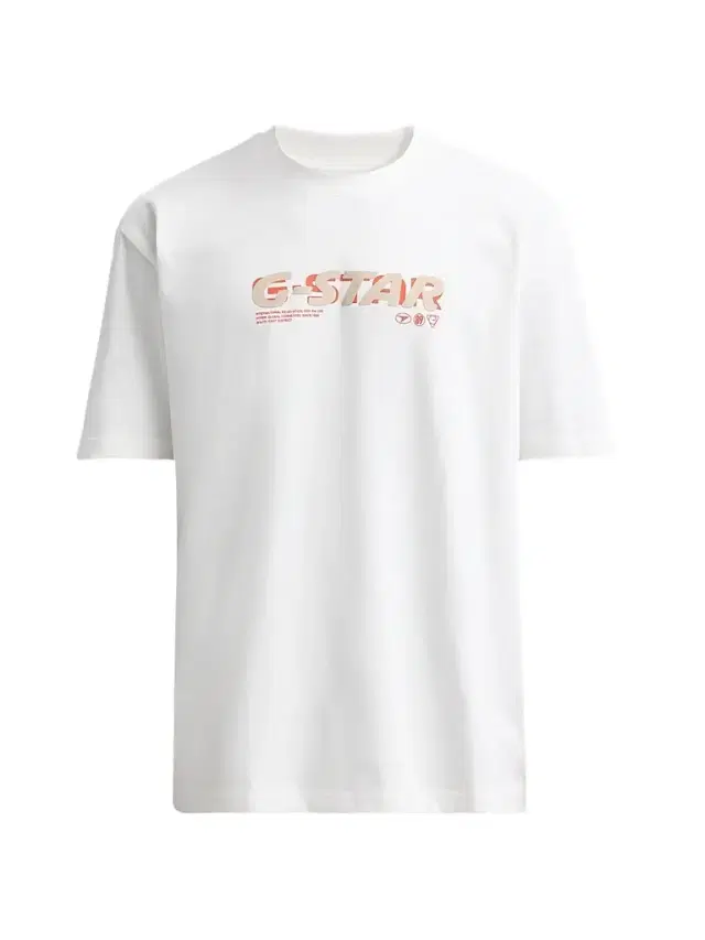 G-Star Men's Two Way Logo Crewneck T-Shirt - White
