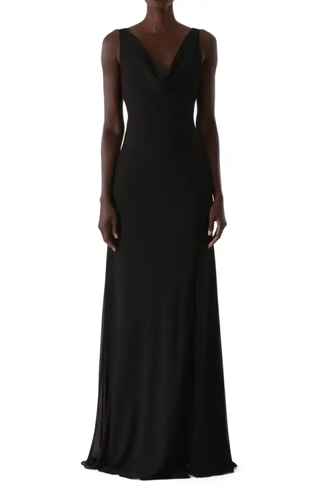 Jason Wu Collection PLUNGING COWL CREPE CHIFFON BIAS GOWN
