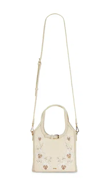 JW PEI Brooke Mini Belted Embellished Orchid Beaded Top Handle Bag | Thumbnail 1 JW PEI Brooke Mini Belted Embellished Orchid Beaded Top Handle Bag | Thumbnail 1