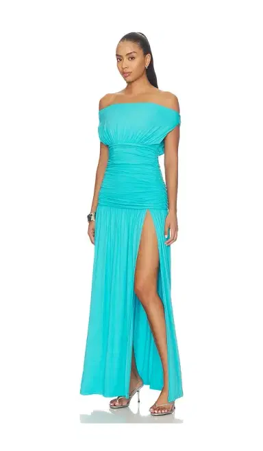SEVEN WONDERS Iva Off Shoulder Maxi Dress | Thumbnail 2