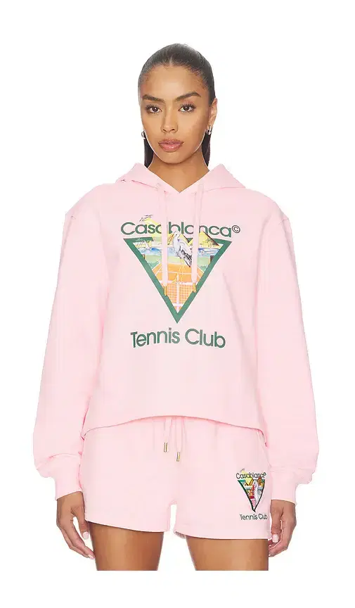 Tennis Club Cropped Hoodie