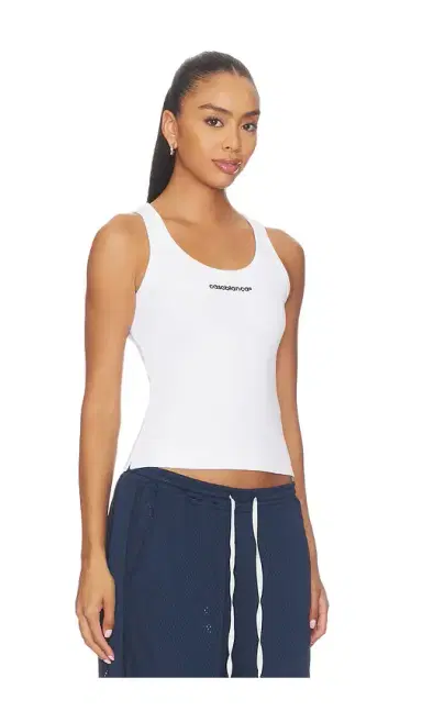 Casablanca Ribbed Tank Top | Thumbnail 2 Casablanca Ribbed Tank Top | Thumbnail 2