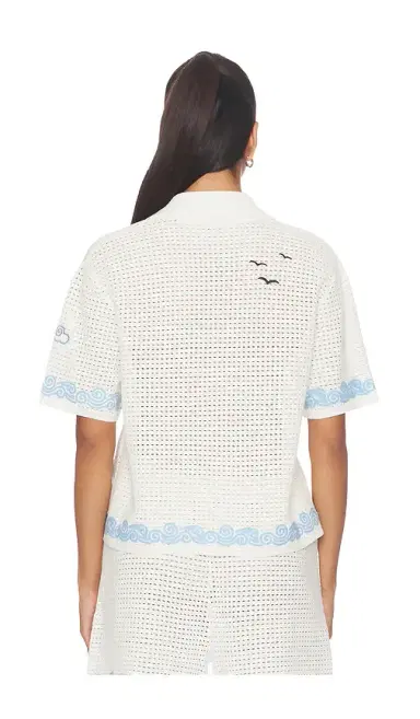 Casablanca Oasis Crochet Beach Shirt | Thumbnail 5