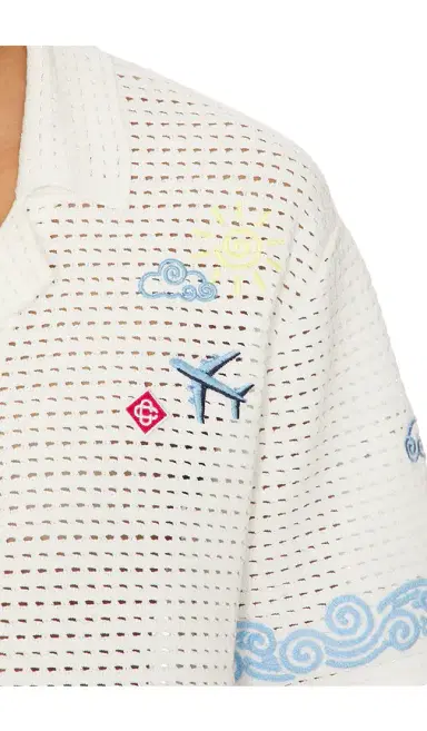 Casablanca Oasis Crochet Beach Shirt | Thumbnail 7