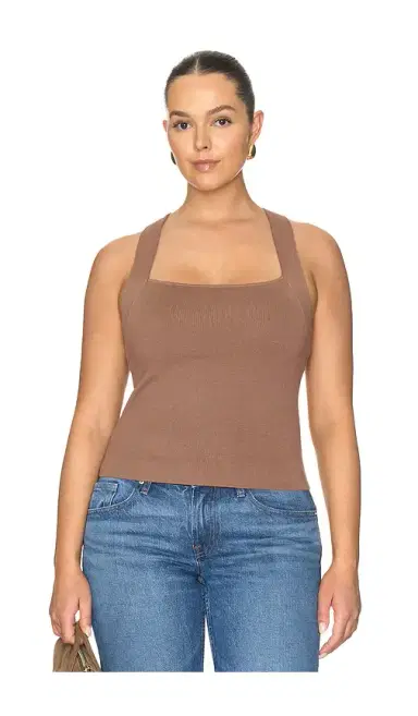 GOOD AMERICAN The Rib Strappy Tank Top | Thumbnail 2 GOOD AMERICAN The Rib Strappy Tank Top | Thumbnail 2