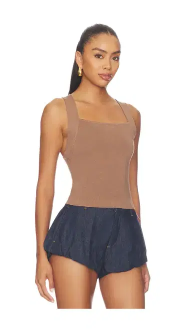 GOOD AMERICAN The Rib Strappy Tank Top | Thumbnail 3 GOOD AMERICAN The Rib Strappy Tank Top | Thumbnail 3