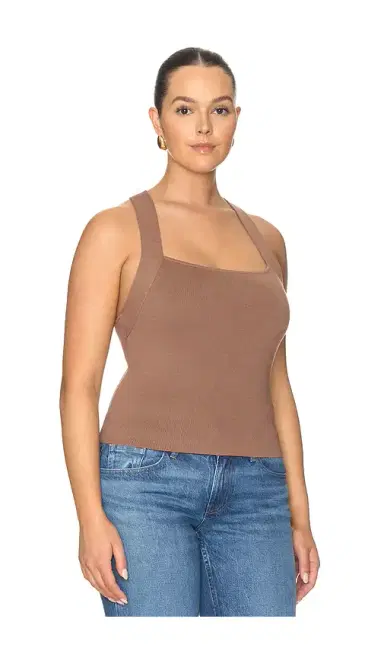 GOOD AMERICAN The Rib Strappy Tank Top | Thumbnail 4 GOOD AMERICAN The Rib Strappy Tank Top | Thumbnail 4