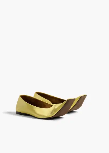 Khaite Marlene Ballerina In Pale Yellow | Thumbnail 4