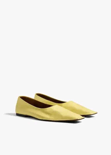 Khaite Marlene Ballerina In Pale Yellow | Thumbnail 5