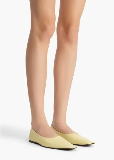 Khaite Marlene Ballerina In Pale Yellow | Thumbnail 8