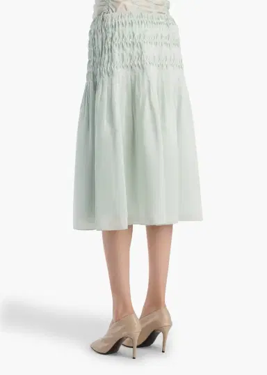 Khaite Florence Skirt In Ice Green | Thumbnail 4