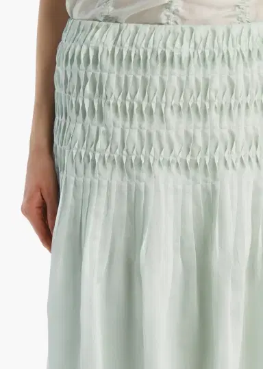 Khaite Florence Skirt In Ice Green | Thumbnail 5