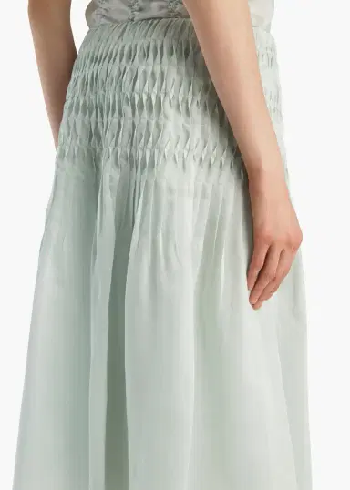 Khaite Florence Skirt In Ice Green | Thumbnail 6