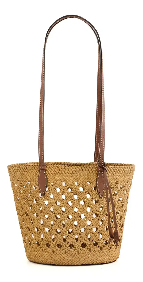 Hunting Season The Lattice Basket Tote Nuez/Cognac One Size