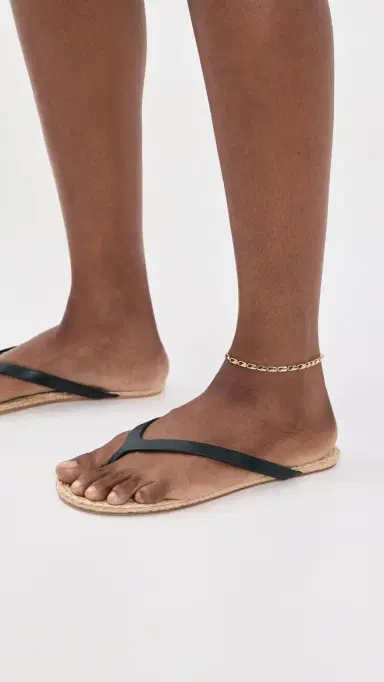 Christopher Esber Palma Flip Flops Black/Natural | Thumbnail 3