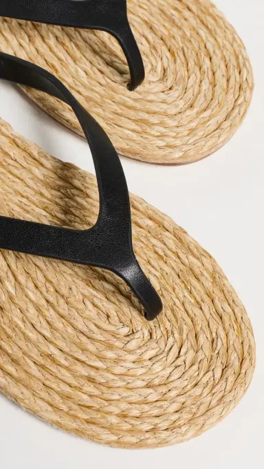 Christopher Esber Palma Flip Flops Black/Natural | Thumbnail 6