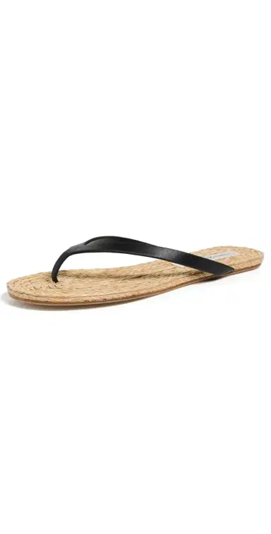 Christopher Esber Palma Flip Flops Black/Natural | Thumbnail 1