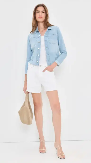 L'Agence Janelle Slim Raw Jacket Bayridge | Thumbnail 5