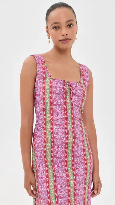 Hill House Home The Coraline Dress Etched Floral Stripe M | Thumbnail 5