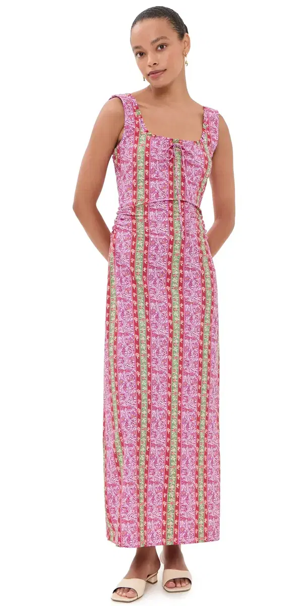 Hill House Home The Coraline Dress Etched Floral tripe