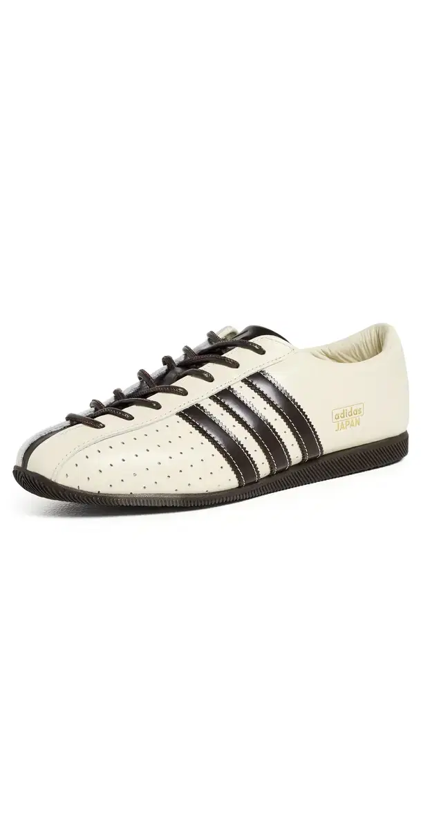 Japan Lux Sneakers Cream White/Coffee/Gold Met