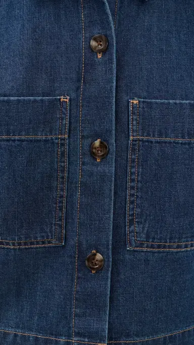 Veronica Beard Jean Spruce Button Down Shirt | Thumbnail 6 Veronica Beard Jean Spruce Button Down Shirt | Thumbnail 6