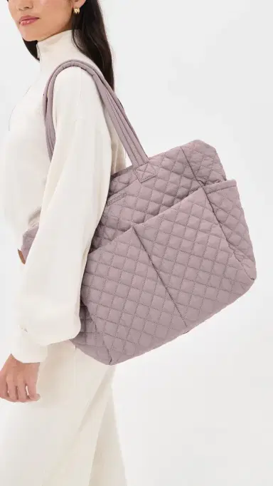 MZ Wallace Metro Quilted Diaper Tote Bag Quail One Size | Thumbnail 3