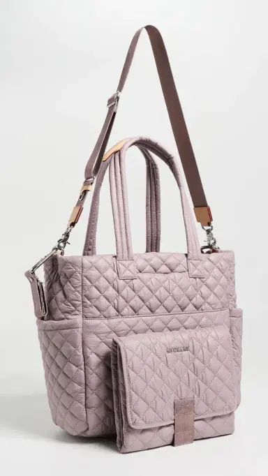 MZ Wallace Metro Quilted Diaper Tote Bag Quail One Size | Thumbnail 4