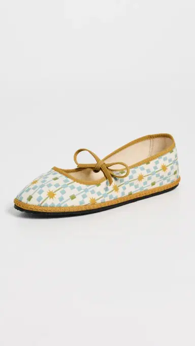 Vibi Venezia Brigitte Cotton Mary Janes | Thumbnail 2 Vibi Venezia Brigitte Cotton Mary Janes | Thumbnail 2
