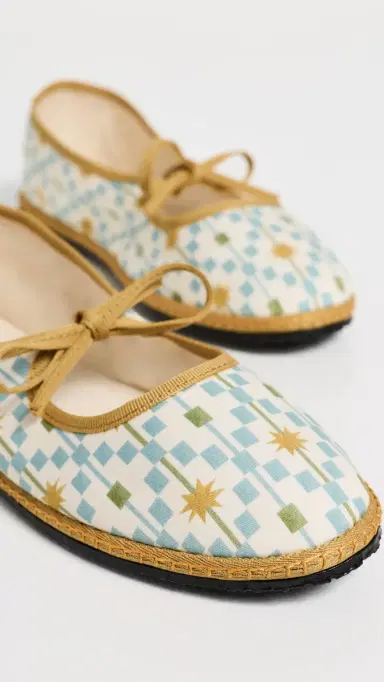 Vibi Venezia Brigitte Cotton Mary Janes | Thumbnail 6 Vibi Venezia Brigitte Cotton Mary Janes | Thumbnail 6