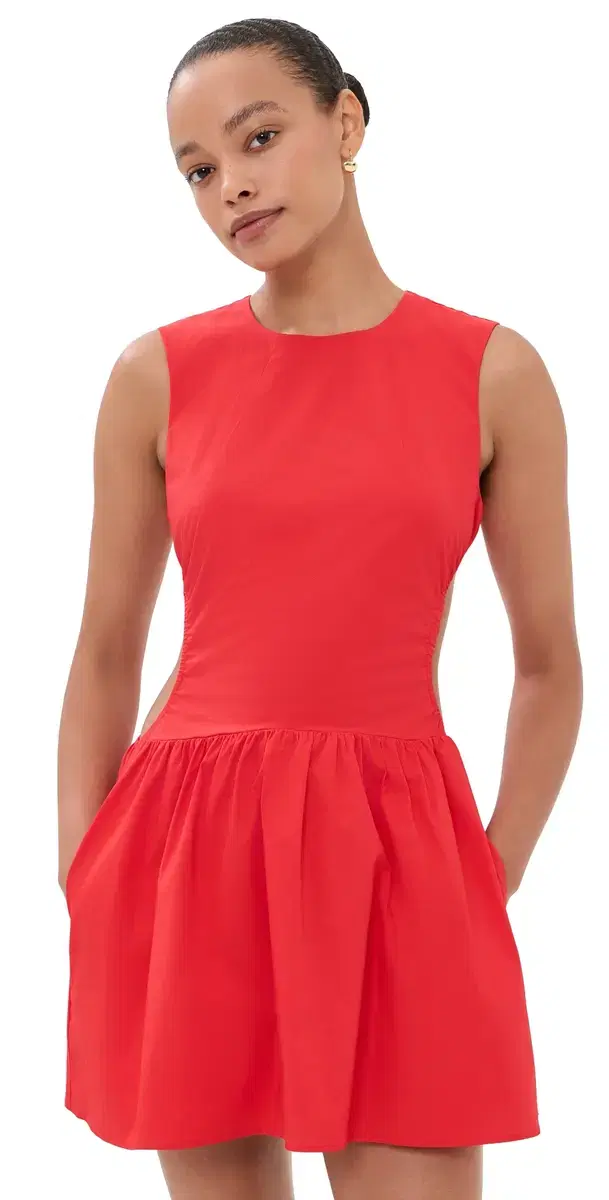 The Sabine Mini Dress ipstick Red