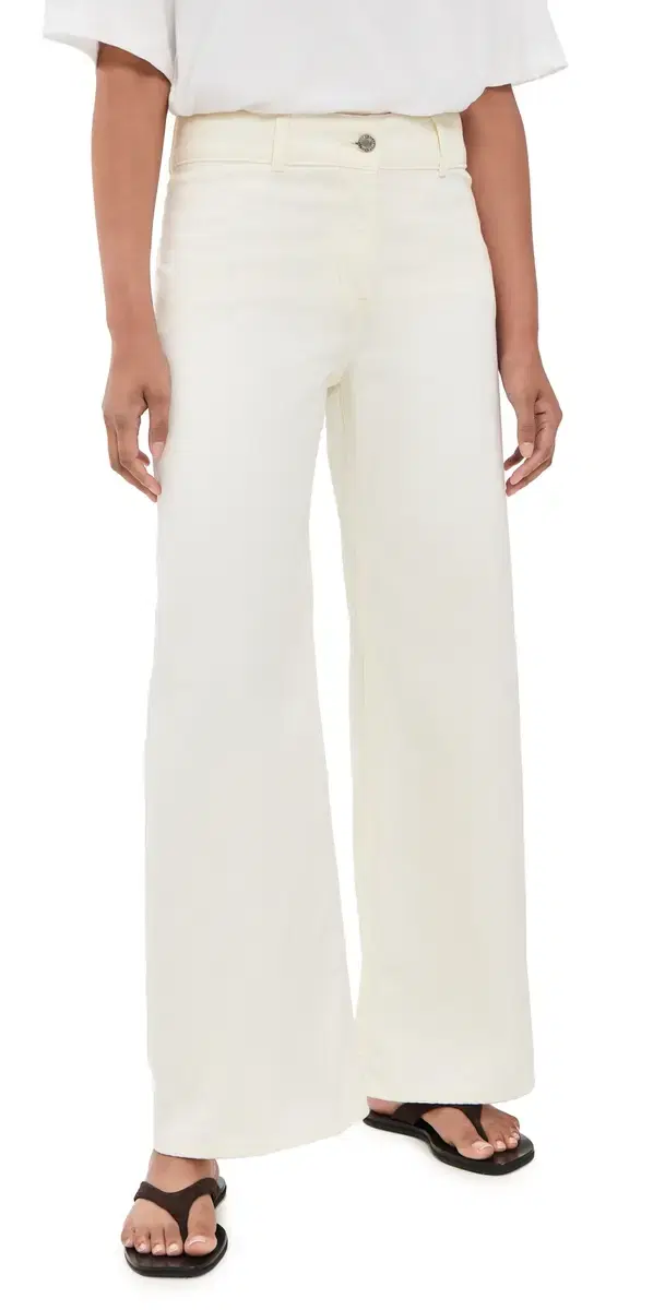 Nili Lotan Megan Jeans Cream