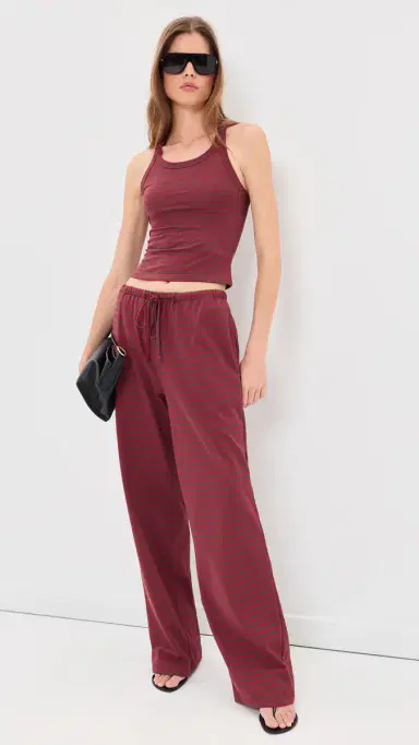 LIONESS Lucky Cami Chocolate Wine Stripe | Thumbnail 5 LIONESS Lucky Cami Chocolate Wine Stripe | Thumbnail 5