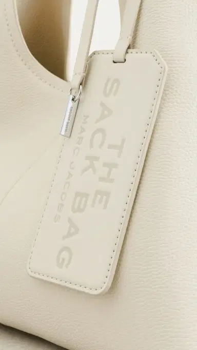 Marc Jacobs The Belted Sack Bag Cloud White One Size | Thumbnail 5