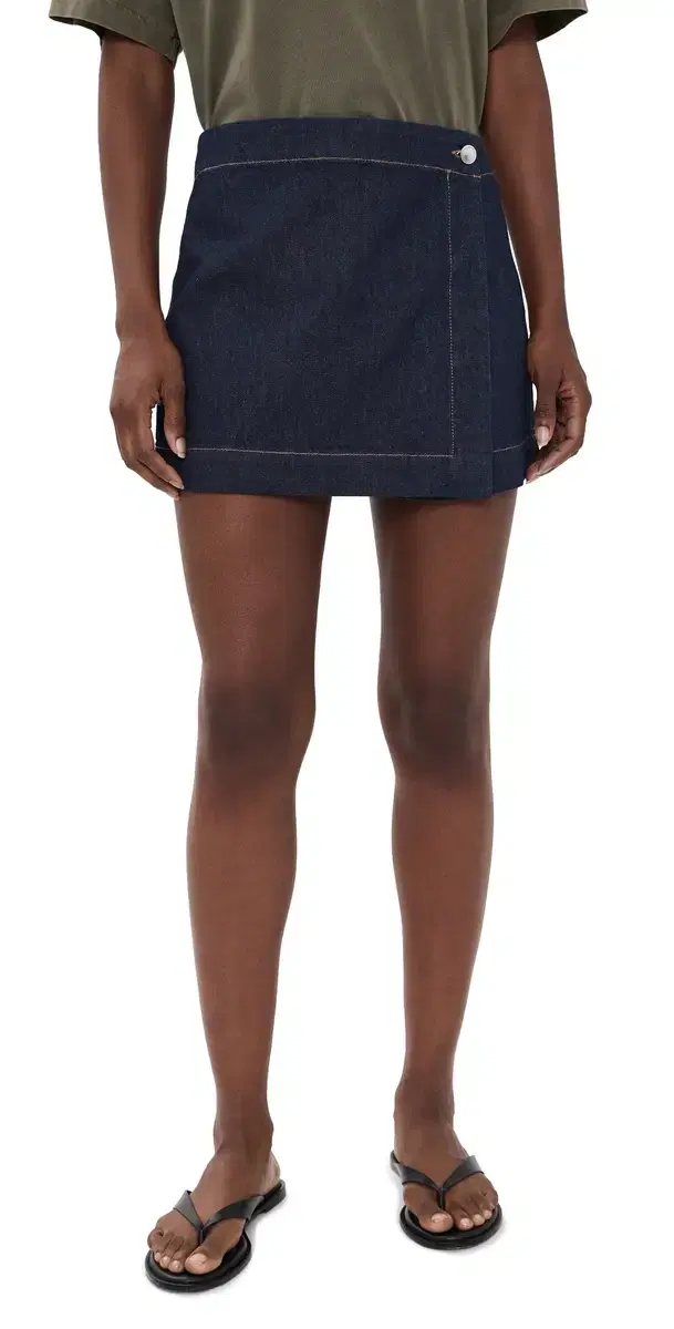 Madewell Wrap Mini Skort Rinse Wash