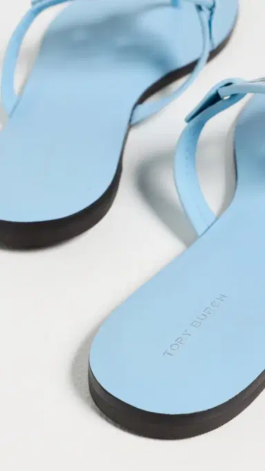 Tory Burch Miller Nail Polish Sandals Washed Sky 6 | Thumbnail 4