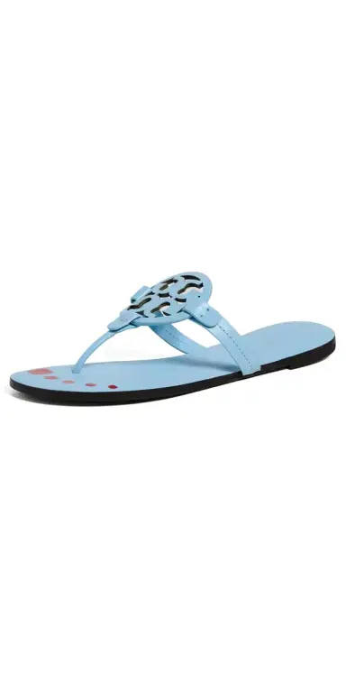 Tory Burch Miller Nail Polish Sandals Washed Sky 6 | Thumbnail 1