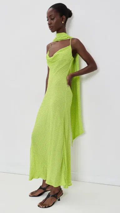 AFRM Cheryl Dress ime Pin Dot | Thumbnail 2