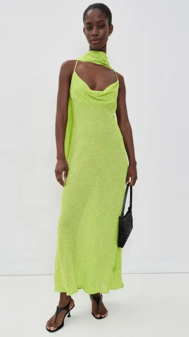 AFRM Cheryl Dress ime Pin Dot | Thumbnail 5